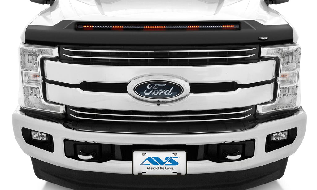 Auto Ventshade AVS 953135 Aeroskin LightShield Pro Hood Shield; Black for Select Ford F-250 Super Duty, Ford F-350 Super Duty, Ford F-450 Super Duty