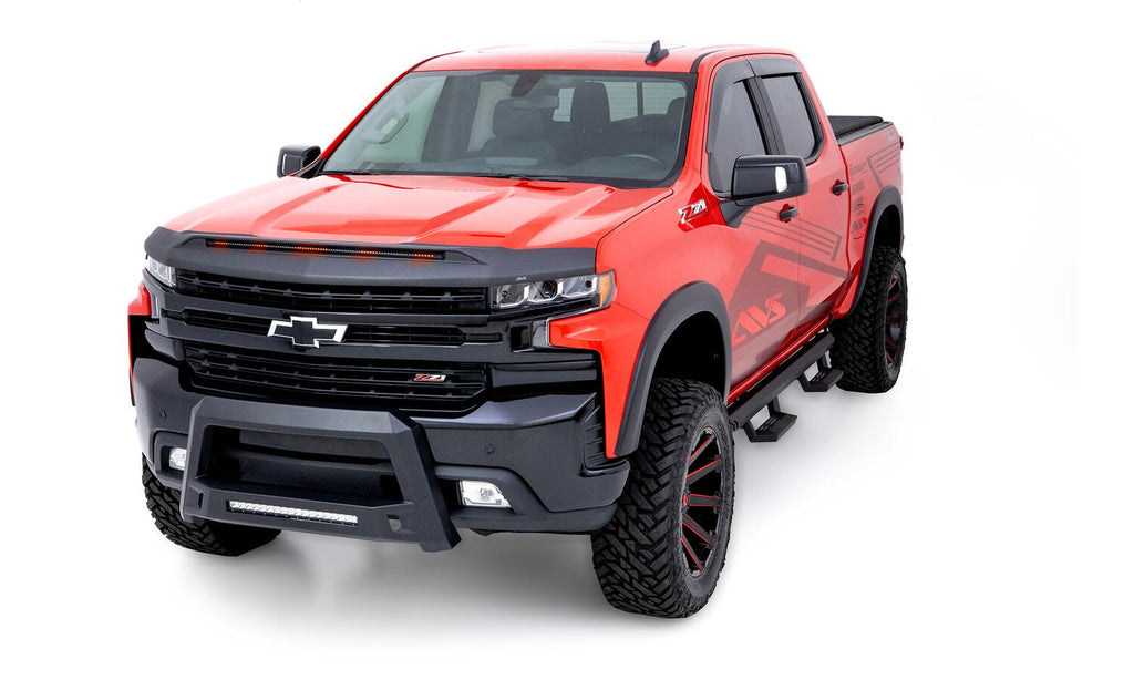 Auto Ventshade AVS 953168 Aeroskin LightShield Pro Hood Shield; Black for Select Chevrolet Silverado 1500, Chevrolet Silverado LTD
