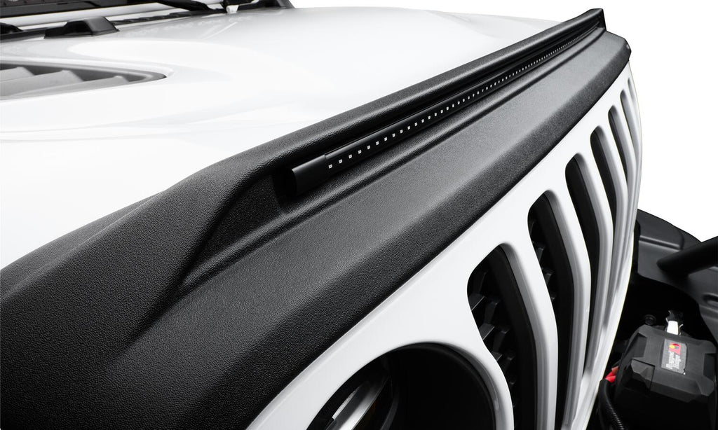 Auto Ventshade AVS 953156 Aeroskin LightShield Pro Hood Shield; Black for Select Jeep Gladiator, Jeep Wrangler