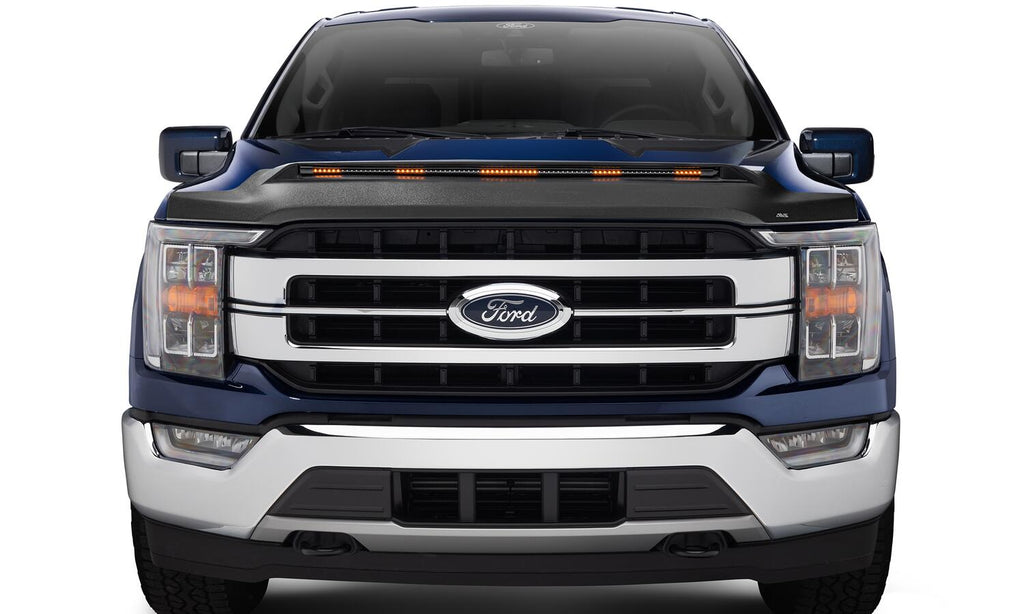 Auto Ventshade AVS 953196 Aeroskin LightShield Pro Hood Shield; Black for Select Ford F-150