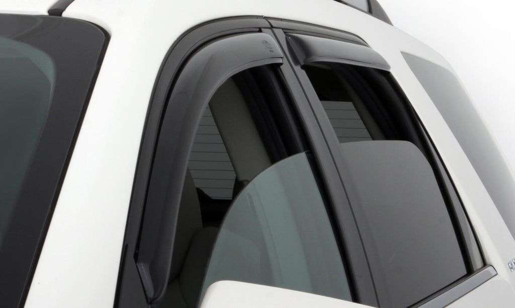 Auto Ventshade AVS 194528 Ventvisor Deflector; Smoke; In-Channel; 4 pc. for Select Chevrolet Silverado 1500, Chevrolet Silverado HD, Chevrolet Silverado HD, GMC Sierra 1500, GMC Sierra Limited, GMC Sierra HD, GMC Sierra HD