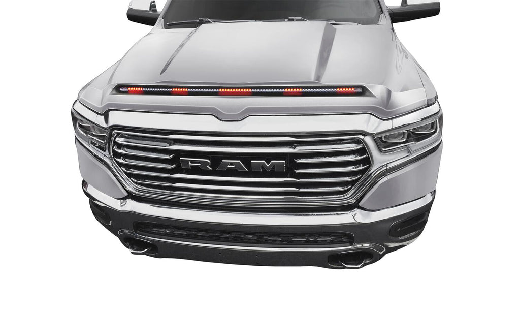 Auto Ventshade AVS 953163-JSC Aeroskin LightShield Pro Color Match Hood Shield; Billet Silver Metallic for Select Ram
