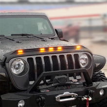 Load image into Gallery viewer, Auto Ventshade AVS 753156 Aeroskin LightShield Hood Shield; Black for Select Jeep Gladiator, Jeep Wrangler