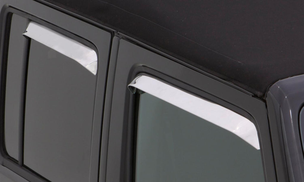Auto Ventshade AVS 14610 Ventshade; 4 pc.; Stainless for Select Jeep Grand Wagoneer, Jeep Wagoneer