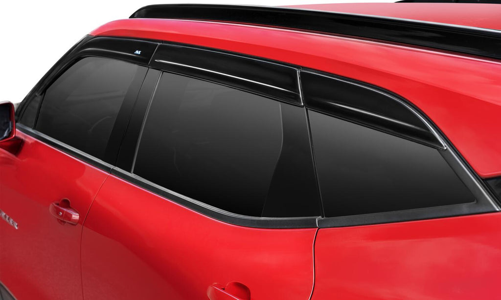 Auto Ventshade AVS 896081 Ventvisor Deflector; Smoke; Low Profile; Outside Mount; 6 pc. for Select Chevrolet Blazer