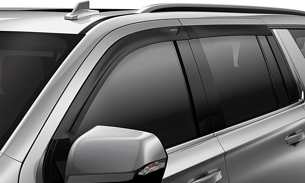 Auto Ventshade AVS 774092 Ventvisor Deflector; Matte Black; Low Profile; Outside Mount 4 pc. for Select Cadillac Escalade ESV, Chevrolet Suburban, GMC Yukon XL
