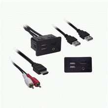 Load image into Gallery viewer, Metra Electronics AXUSB-GM6 USB/AUX/HDMI Knockout Replacement Panel