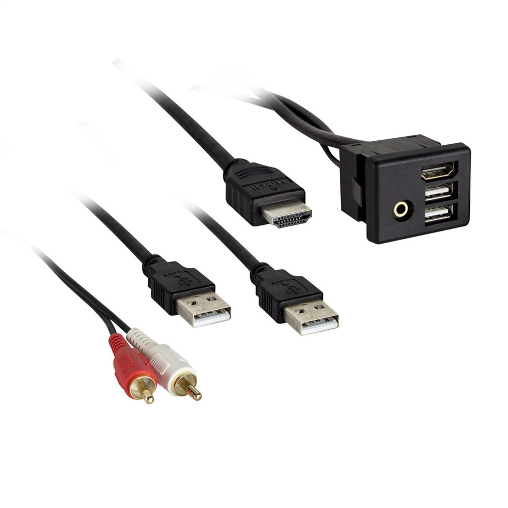 Metra Electronics AX-GMUSBAUX-3 3 ft. USB HUB Replacement Knockout for Select Cadillac ATS, Cadillac CTS, Cadillac ELR, Cadillac XTS, Chevrolet Camaro, Chevrolet Corvette, Chevrolet Cruze, Chevrolet Malibu, Chevrolet Silverado 1500, Chevrolet Silverado
