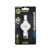 Load image into Gallery viewer, Metra Electronics AXM-USI5-ZIP Lightning To USB Retractable Extension Cable