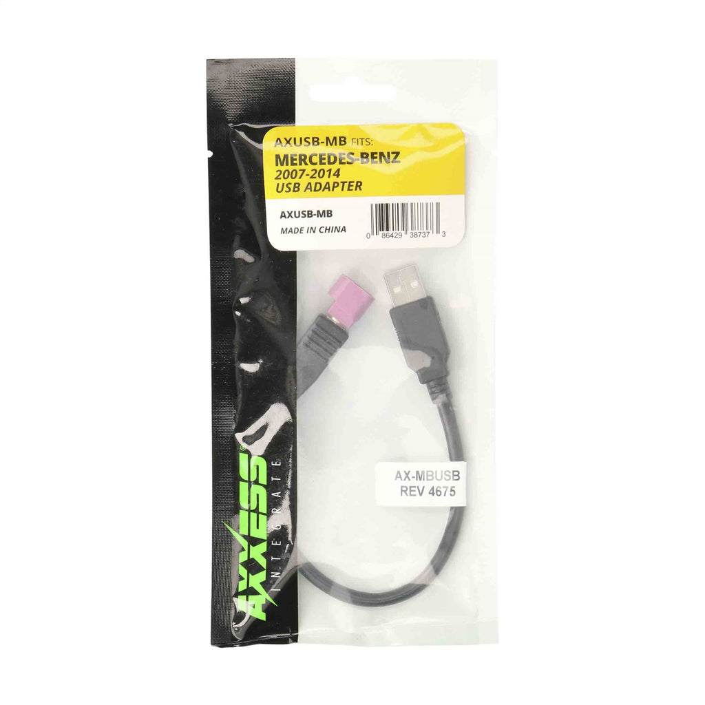 Metra Electronics AXUSB-MB USB Retention Harness for Select Mercedes-Benz B Electric Drive, Mercedes-Benz B200, Mercedes-Benz B250, Mercedes-Benz C230, Mercedes-Benz C250, Mercedes-Benz C280, Mercedes-Benz C300, Mercedes-Benz C350, Mercedes-Benz C63 AMG,