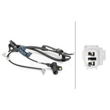 Hella 230040731 ABS Wheel Speed Sensor