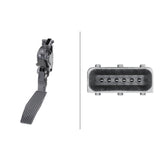 Hella 009765711 Accelerator Pedal Sensor