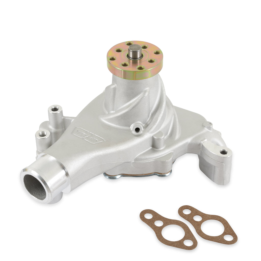 Action-Plus-Water-Pump-Chevrolet-All-Models;-Fits-Small-Block-Chevy-V-8S;-Mechanical-Water-Pump;-High-Volume;-Aluminum-Construction;-Clockwise-Rotation;-Pilot-Diameter-0.625-Inches;