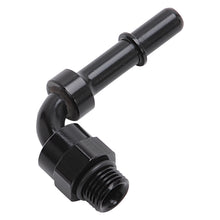 Load image into Gallery viewer, Adapt-Fitting-38-Sae-Quick-Disc-Male-To-6-Sae-Port-Male-Swivel-End-90-Deg-Blk