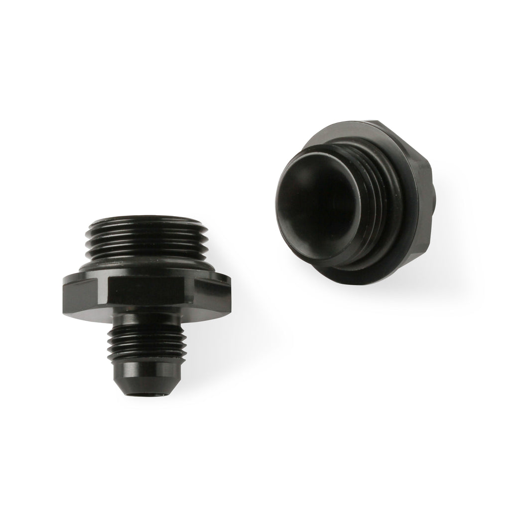 Adapter,-6An-To-Oil-Cooler,2-Pack,Black
