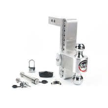Load image into Gallery viewer, Adjustable-180-Hitch-W-Chrome-Tow-Balls---10-Drop-For-2-Receiver-W-Lockset