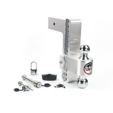Load image into Gallery viewer, Adjustable-180-Hitch-W-Chrome-Tow-Balls---10-Drop-For-3-Receiver-W-Lockset