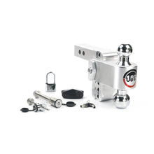 Load image into Gallery viewer, Adjustable-180-Hitch-W-Chrome-Tow-Balls---4-Drop-For-2-Receiver---W-Lockset
