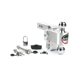 Weigh Safe CTB4-2-SET Adjustable 180 Hitch w/ Chrome Tow Balls - 4
