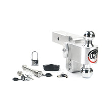 Load image into Gallery viewer, Adjustable-180-Hitch-W-Chrome-Tow-Balls---4-Drop-For-2.5-Receiver-W-Lockset