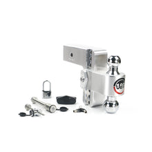 Load image into Gallery viewer, Adjustable-180-Hitch-W-Chrome-Tow-Balls---6-Drop-For-3-Receiver-W-Lockset