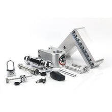 Load image into Gallery viewer, Adjustable-180-Hitch-W-Chrome-Tow-Balls---6-Drop-For-3-Receiver-W-Lockset