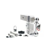 Weigh Safe CTB6-3-SET Adjustable 180 Hitch w/ Chrome Tow Balls - 6