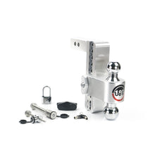 Load image into Gallery viewer, Adjustable-180-Hitch-W-Chrome-Tow-Balls---8-Drop-For-2-Receiver---W-Lockset