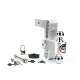 Weigh Safe CTB8-2.5-SET Adjustable 180 Hitch w/ Chrome Tow Balls - 8