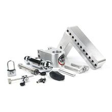 Load image into Gallery viewer, Adjustable-180-Hitch-W-Chrome-Tow-Balls---8-Drop-For-2.5-Receiver-W-Lockset