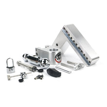 Load image into Gallery viewer, Adjustable-180-Hitch-W-Chrome-Tow-Balls---8-Drop-For-3-Receiver-W-Lockset