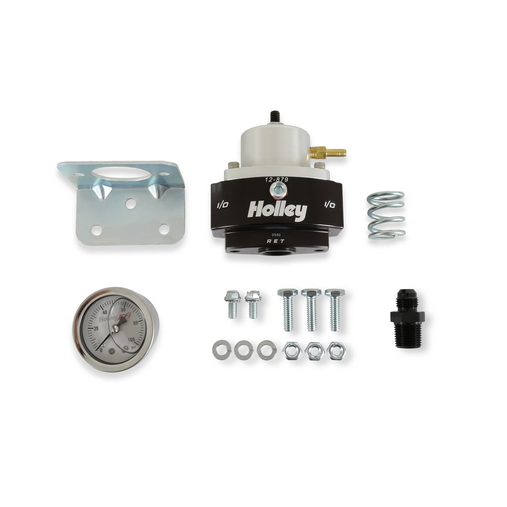 Adjustable-Billet-Bypass-Fuel-Pressure-Regulator-38-Npt-Kit-W-Guage--Adapter