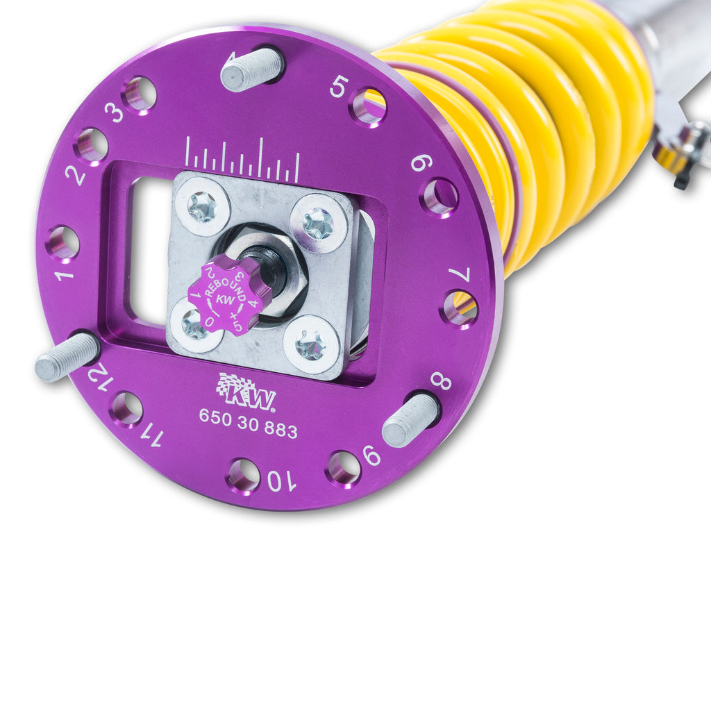 Adjustable-Coilovers,-Aluminum-Top-Mounts,-Independent-Compression-And-Rebound