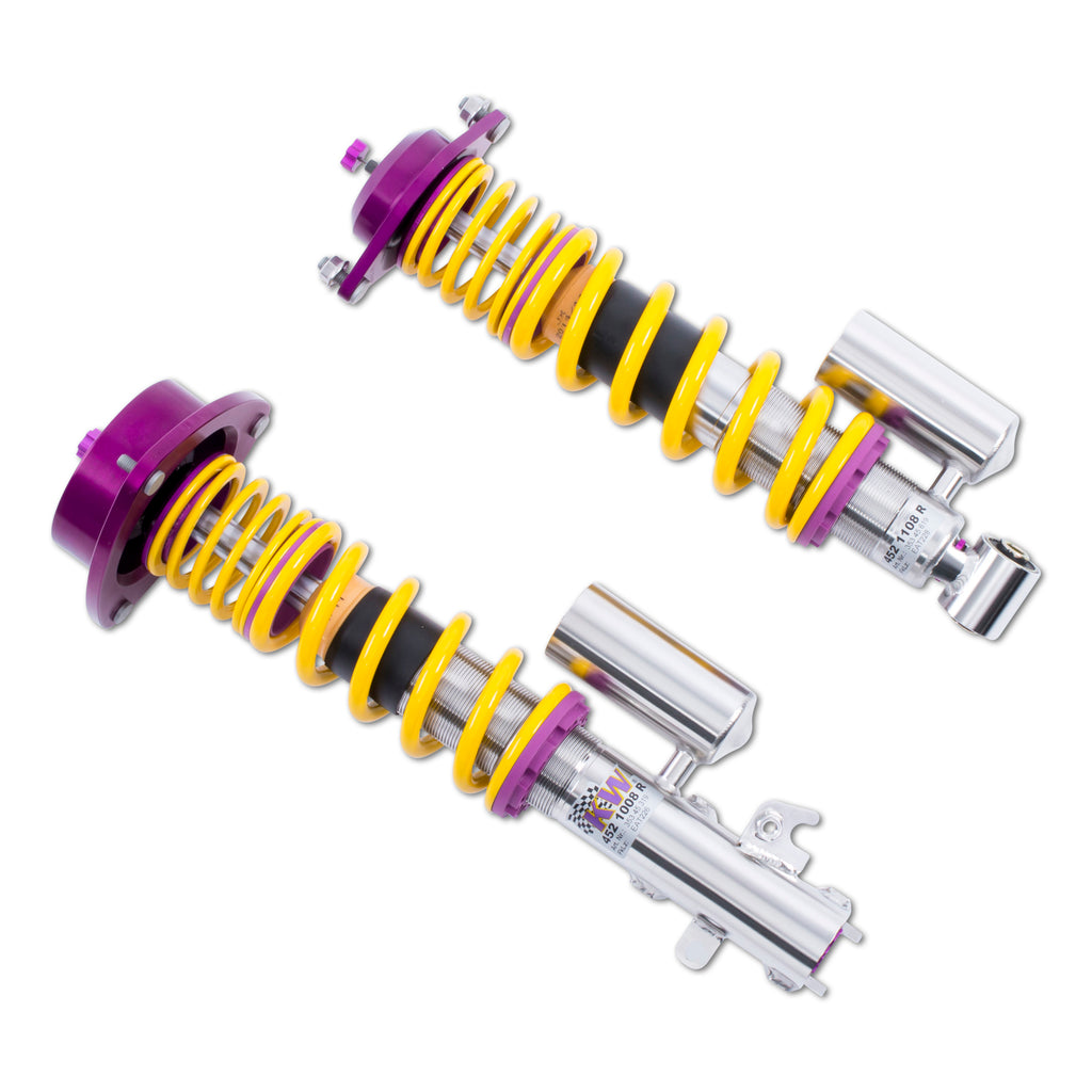 Adjustable-Coilovers,-Aluminum-Top-Mounts,-Independent-Compression-And-Rebound