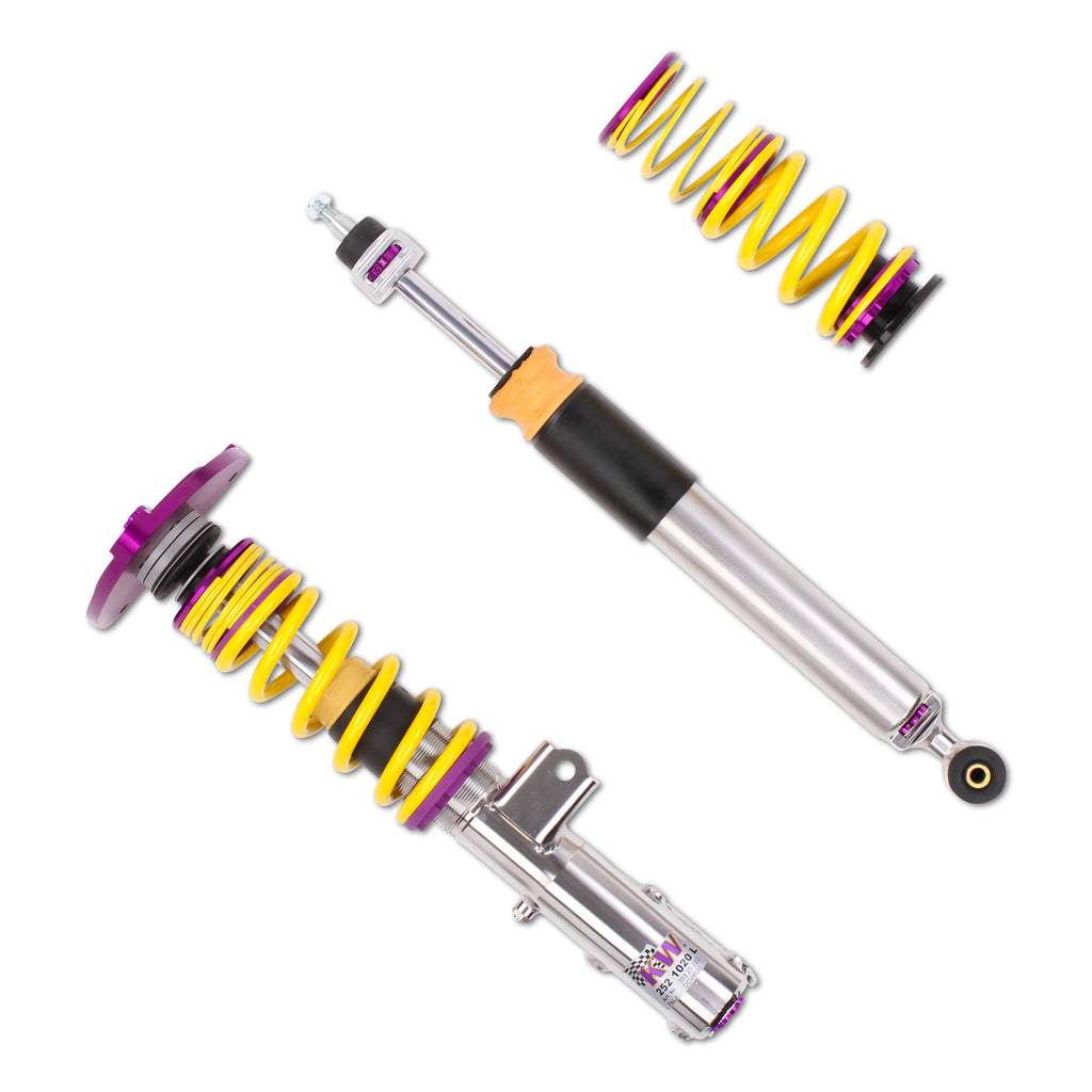 Adjustable-Coilovers,-Aluminum-Top-Mounts,-Independent-Compression-And-Rebound