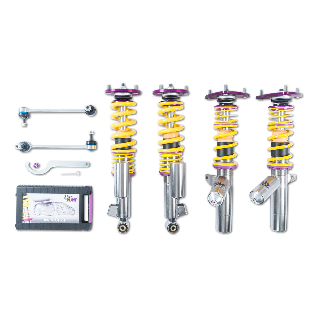 Adjustable-Coilovers,-Aluminum-Top-Mounts,-Independent-Compression-And-Rebound