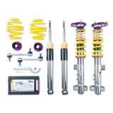 KW 35220812 Adjustable Coilovers, Aluminum Top Mounts, Independent Compression and Rebound