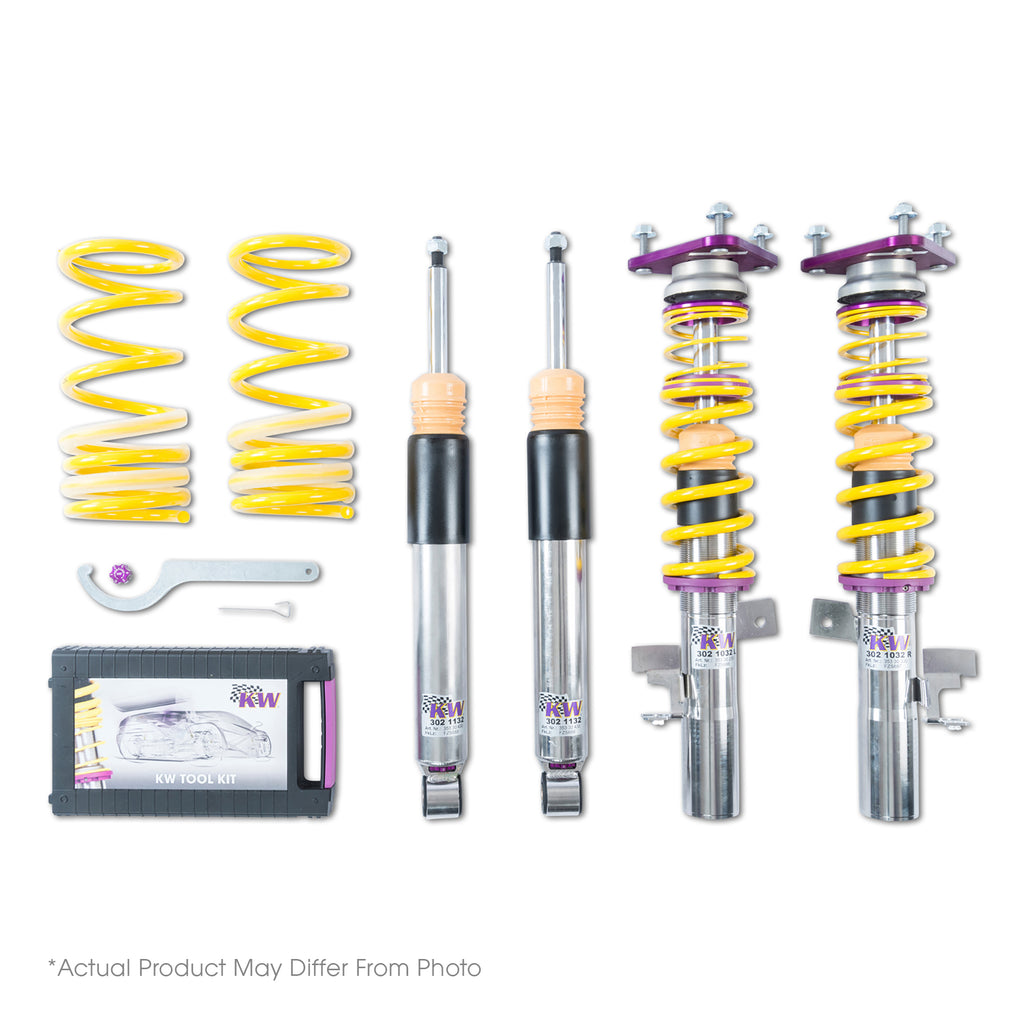 Adjustable-Coilovers,-Aluminum-Top-Mounts,-Independent-Compression-And-Rebound