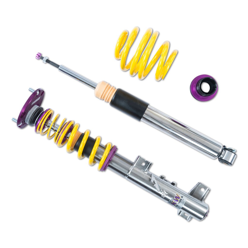 Adjustable-Coilovers,-Aluminum-Top-Mounts,-Independent-Compression-And-Rebound