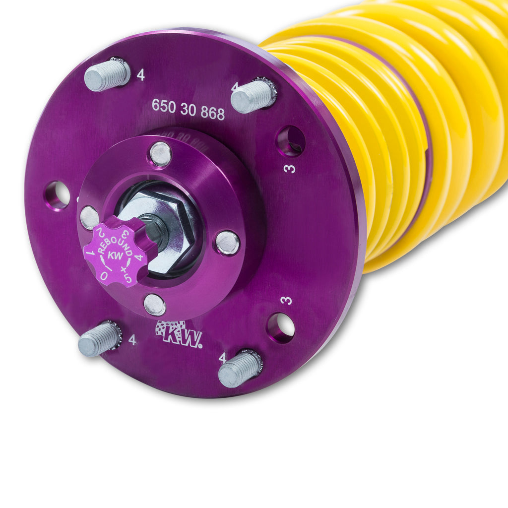 Adjustable-Coilovers,-Aluminum-Top-Mounts,-Independent-Compression-And-Rebound