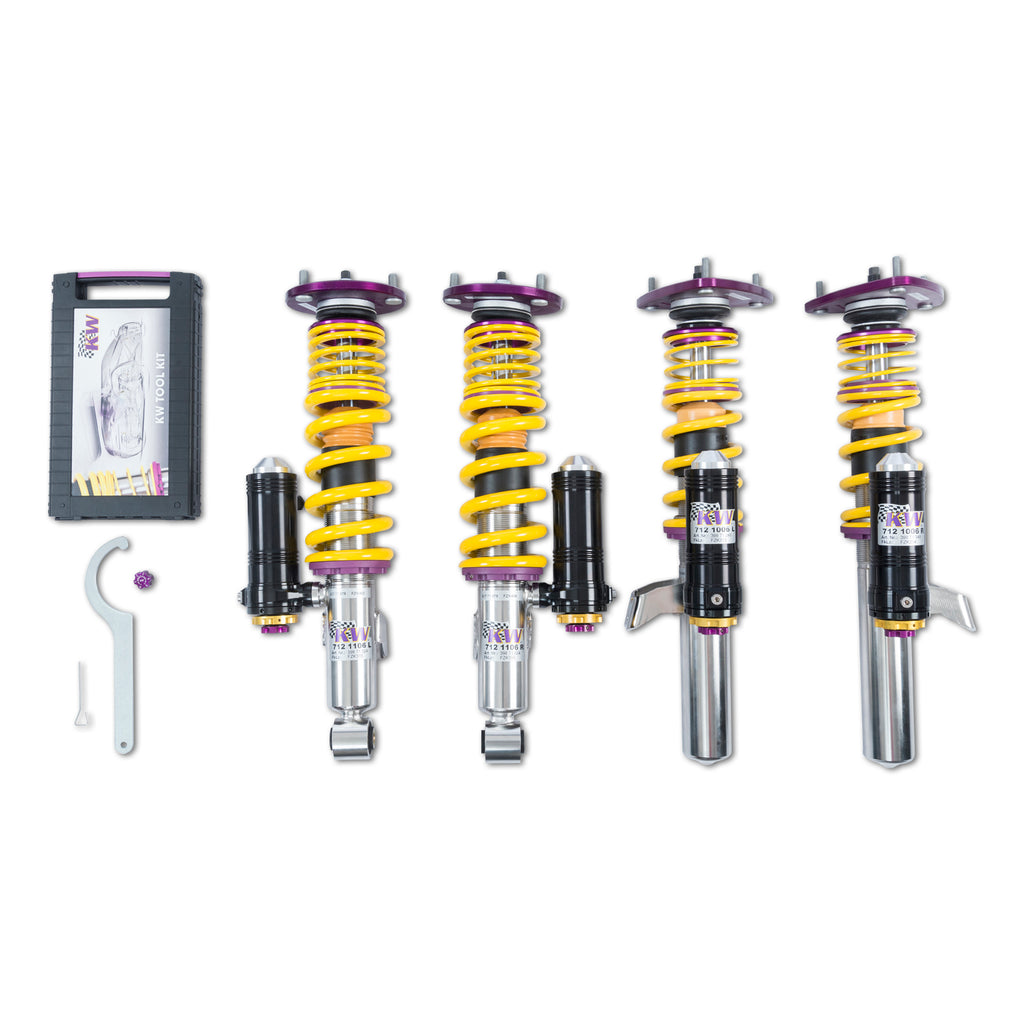 Adjustable-Coilovers,-Aluminum-Top-Mounts,-Rebound-And-Low--High-Compression