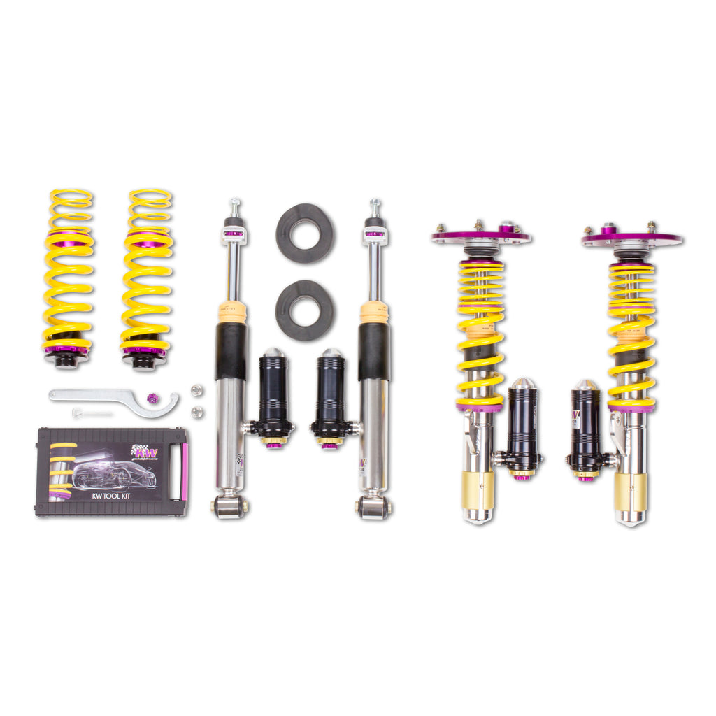 Adjustable-Coilovers,-Aluminum-Top-Mounts,-Rebound-And-Low--High-Compression