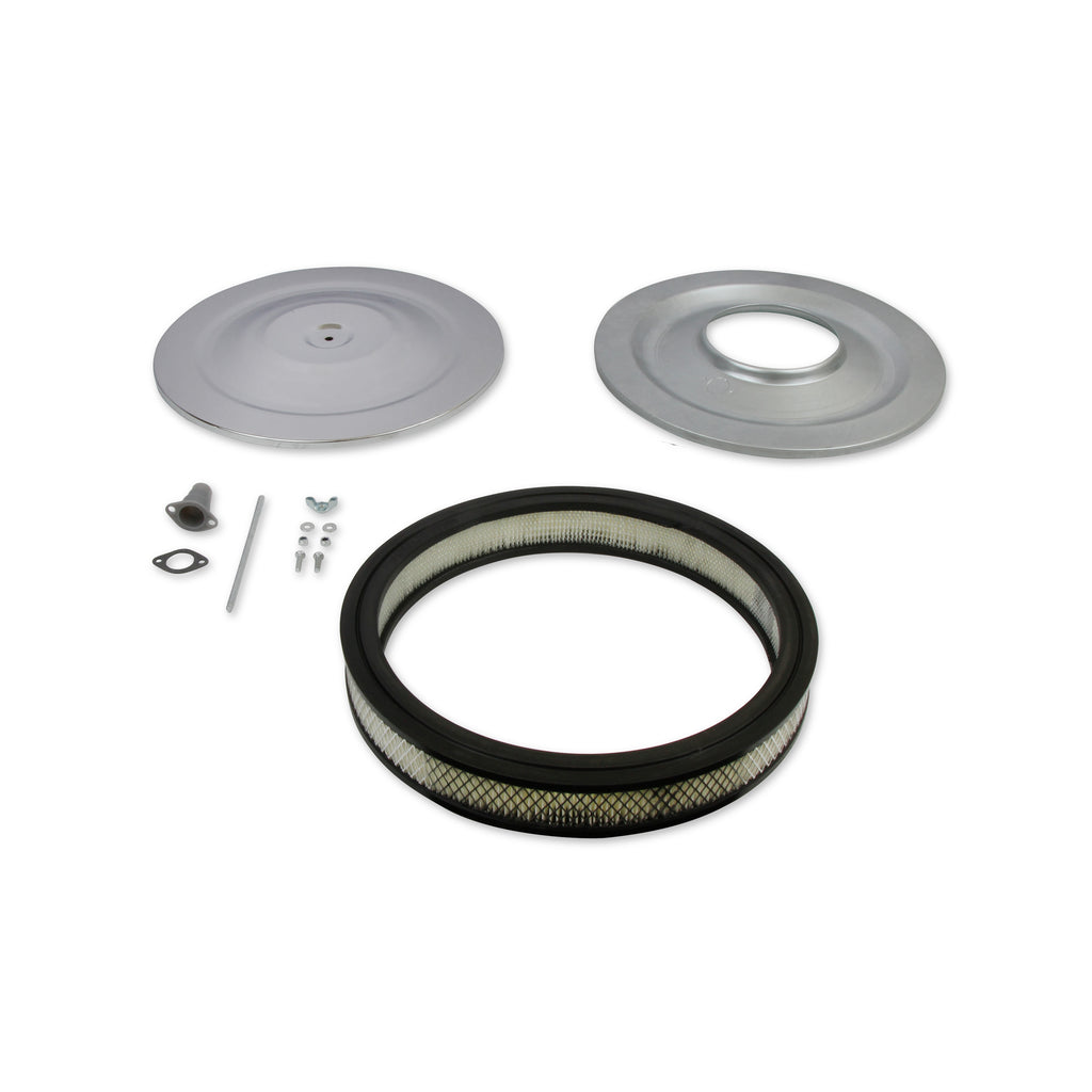 Air-Cleaner---14-Inch-Diameter-X-2-14-Inch-Tall---Chrome