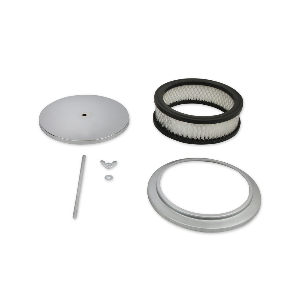 Air-Cleaner---6-12-Inch-Diameter,-2-Inch-Tall---Chrome
