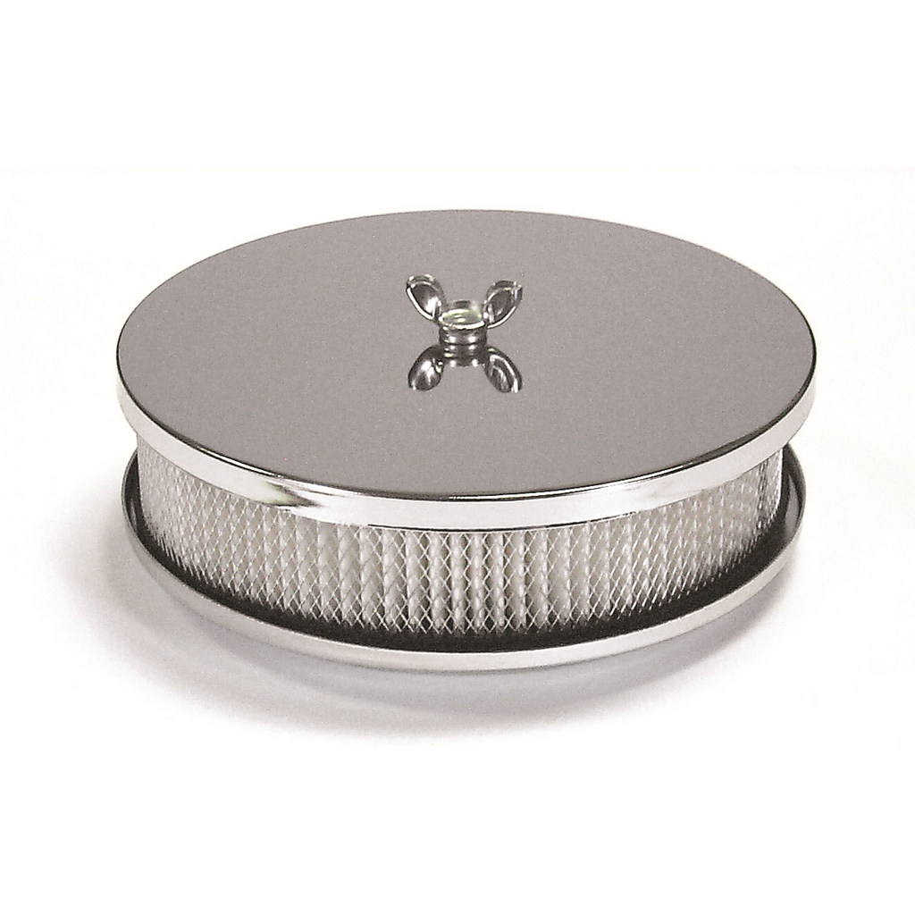 Air-Cleaner---6-12-Inch-Diameter,-2-Inch-Tall---Chrome