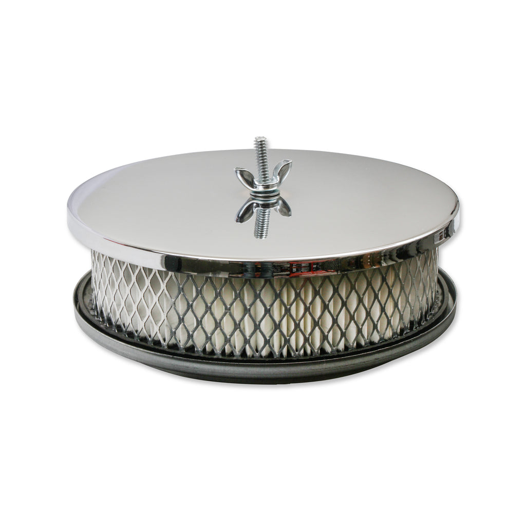 Air-Cleaner---6-12-Inch-Diameter,-2-Inch-Tall---Chrome