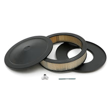 Load image into Gallery viewer, Air-Cleaner---Dominator---14-In.-X-3-In.-Filter---Powder-Coat-Asphalt-Black