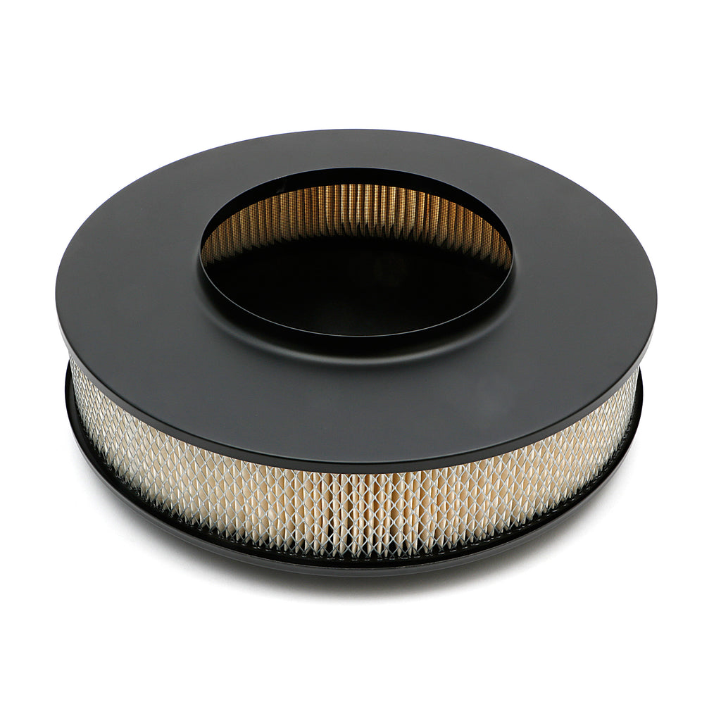 Air-Cleaner---Dominator---14-In.-X-3-In.-Filter---Powder-Coat-Asphalt-Black
