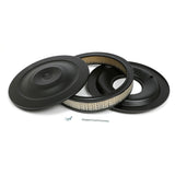 Trans-Dapt 8657 AIR CLEANER - FLAT BASE- 14 in. X 3 in. FILTER - POWDER COAT ASPHALT BLACK