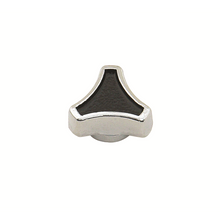 Load image into Gallery viewer, Air-Cleaner-Nut---Small-Tri-Bar-Spinner---14-10---516-18---Chrome-And-Black